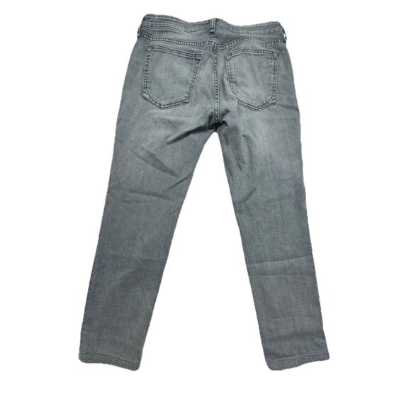 Rag & Bone Womens Jeans 24 Dre Low Rise Slim Boyfriend Gray Hemmed - Picture 9 of 10
